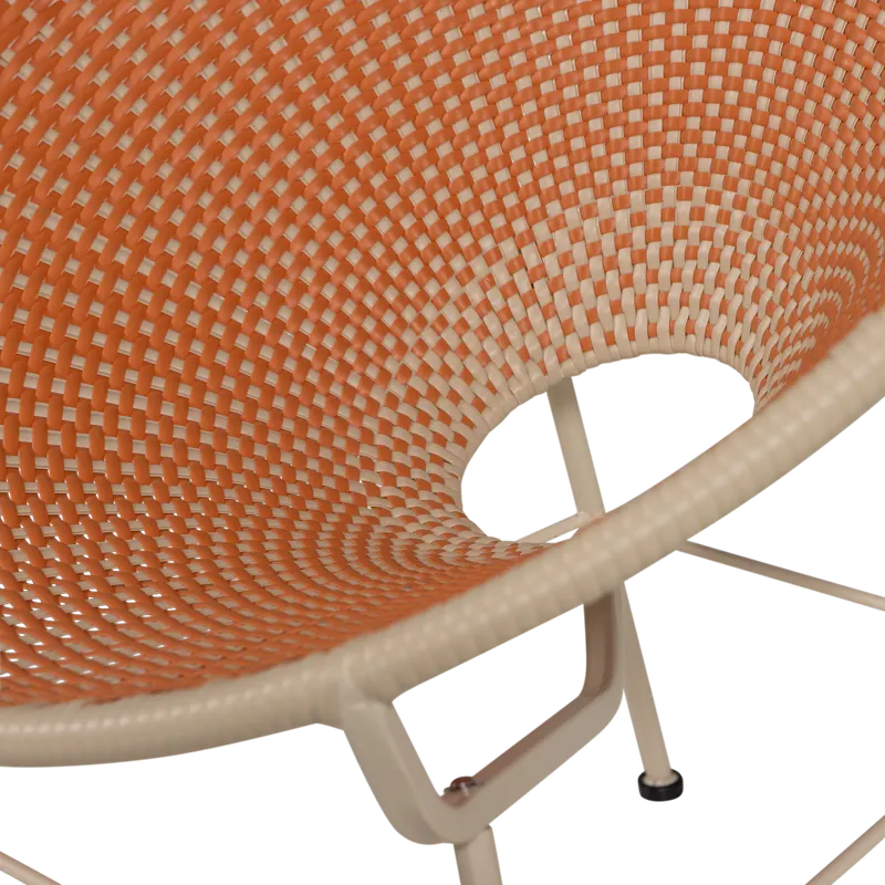 Kazoun Gartensessel aus Kunststoff, Orange, Detail, Ansicht 1