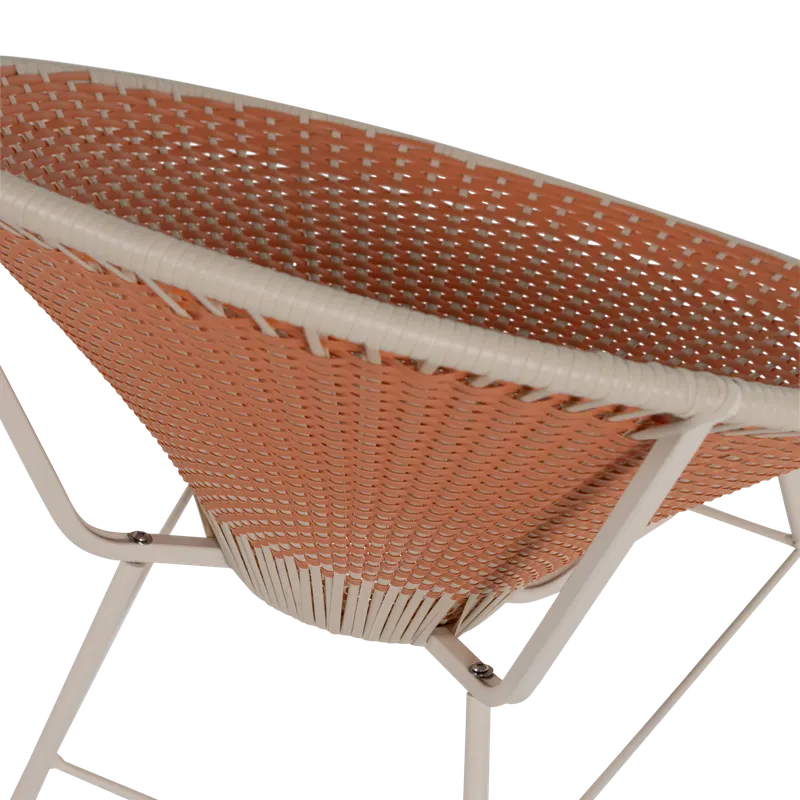 Kazoun Gartensessel aus Kunststoff, Orange, Detail, Ansicht 2