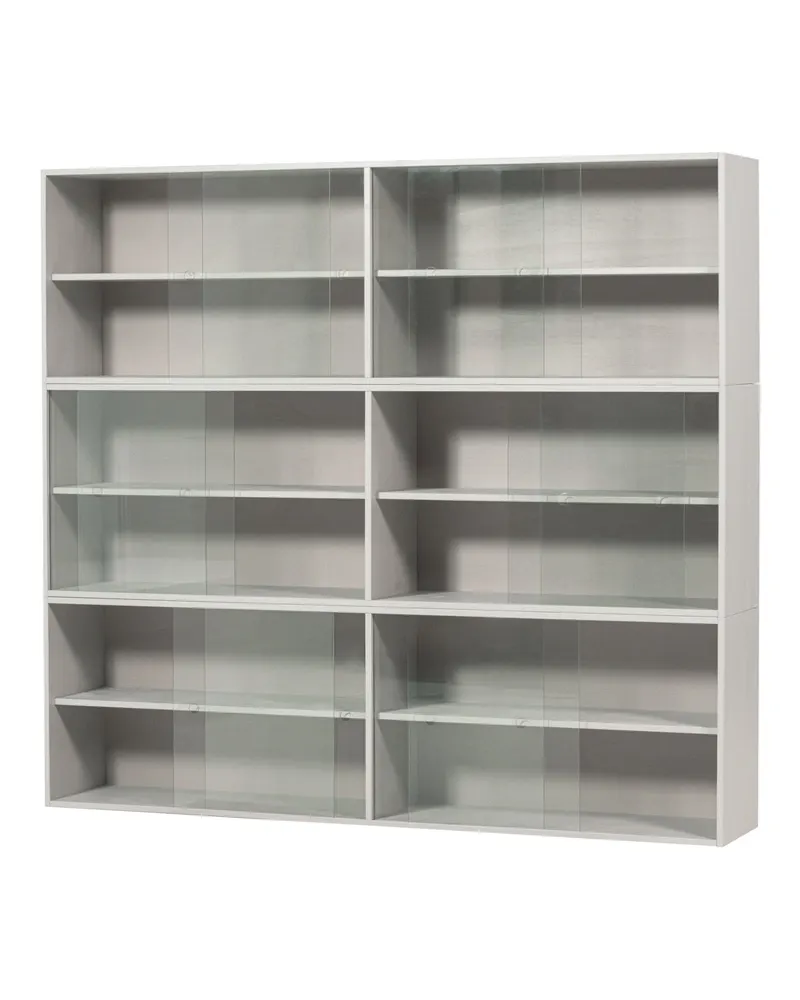 Klink Vitrine aus Kiefer in Mist, FSC®-zertifiziert