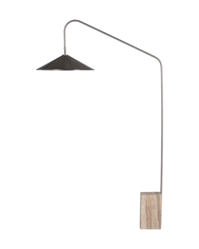 Korn Stehlampe aus Metall, Chrom, Ansicht 3