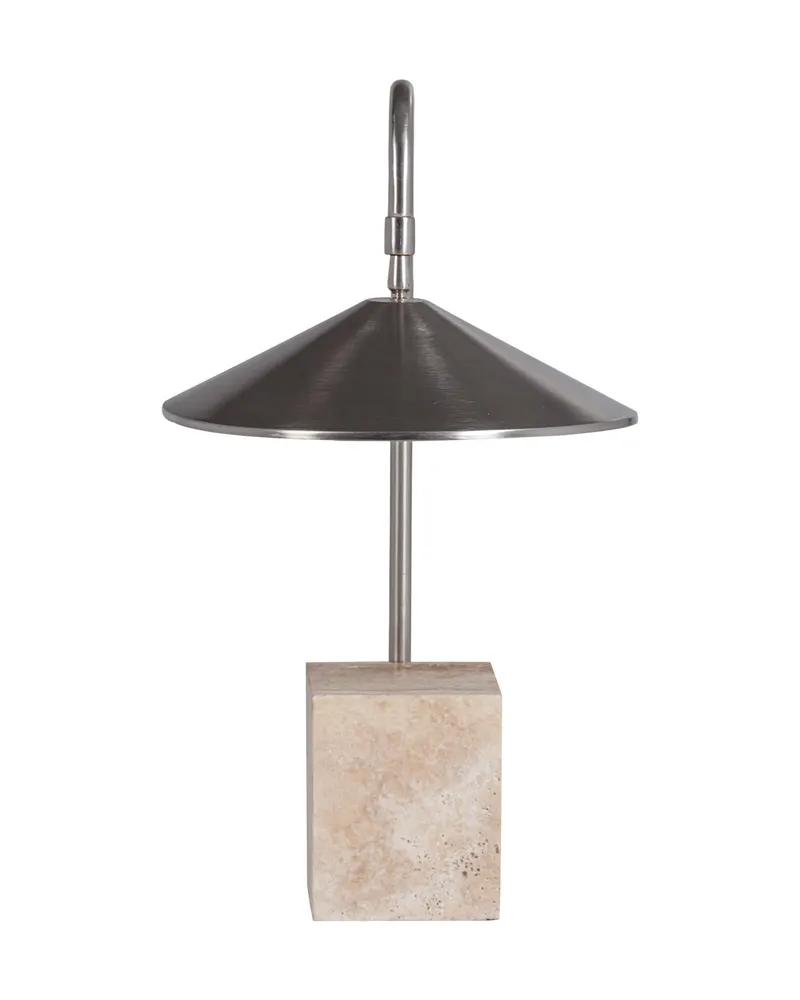 Korn Tischlampe aus Metall, Chrom, Ansicht 2