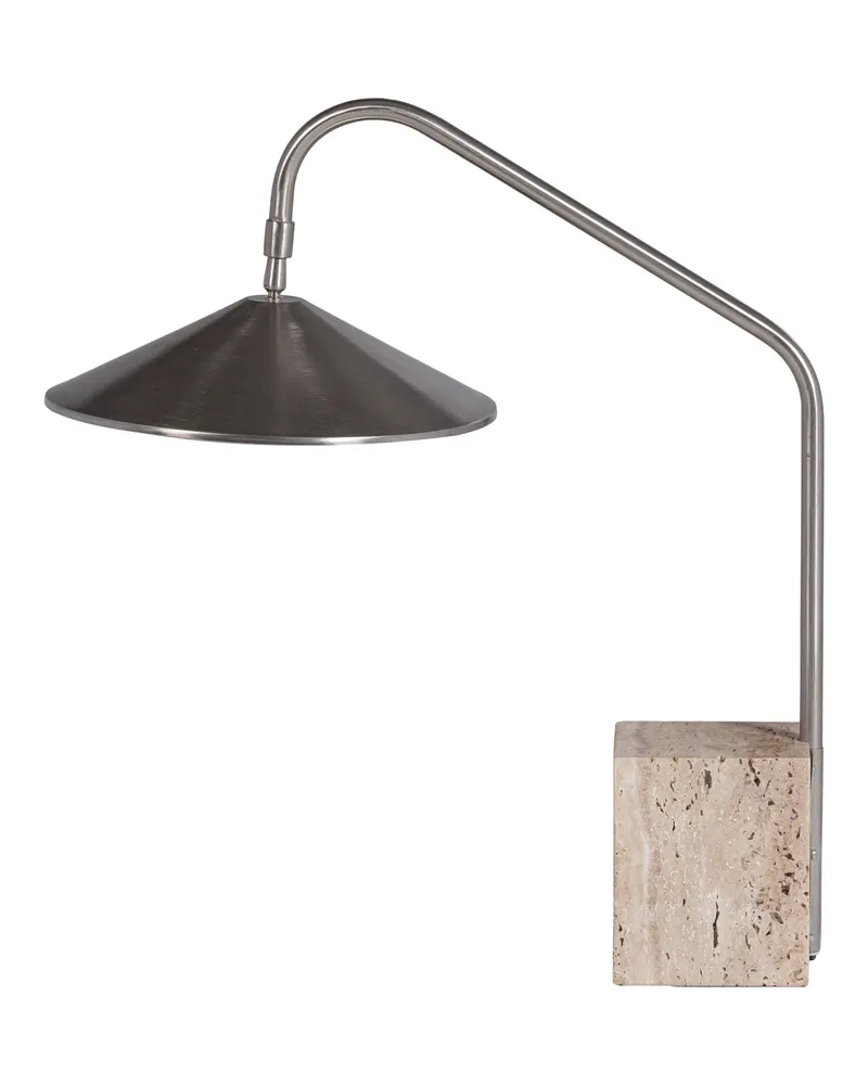 Korn Tischlampe aus Metall, Chrom, Ansicht 3