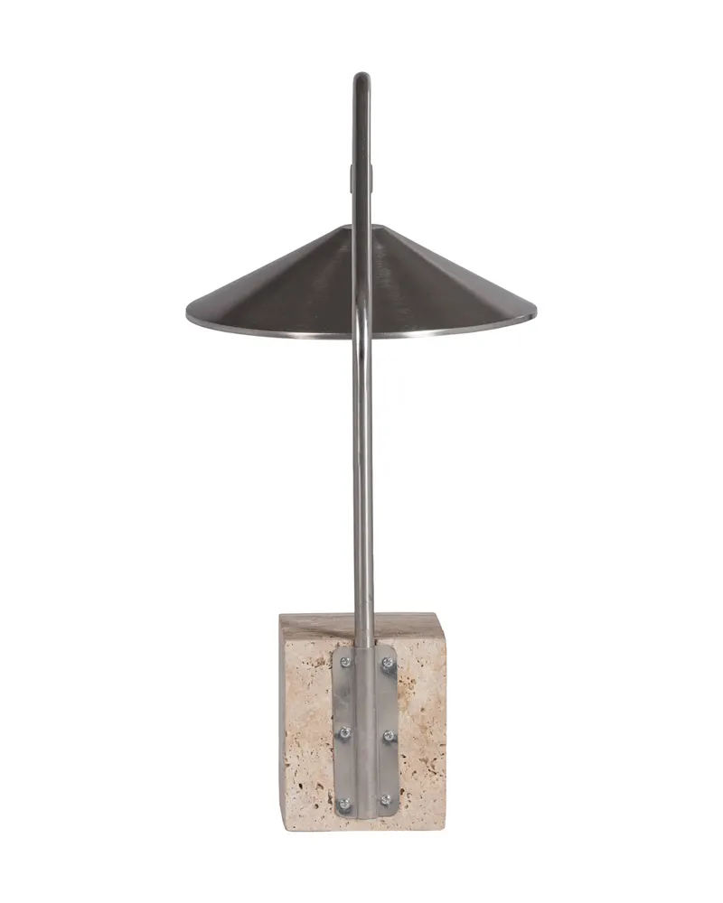 Korn Tischlampe aus Metall, Chrom, Ansicht 4