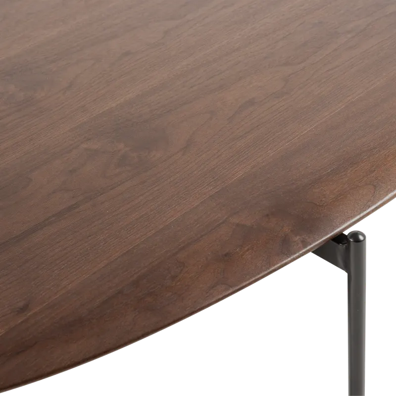 Kota Couchtisch aus MDF mit Furnier, Braun, Detail, Ansicht 2