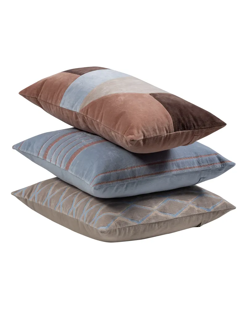 Laon Dekokissen-Set aus Baumwolle, Natur