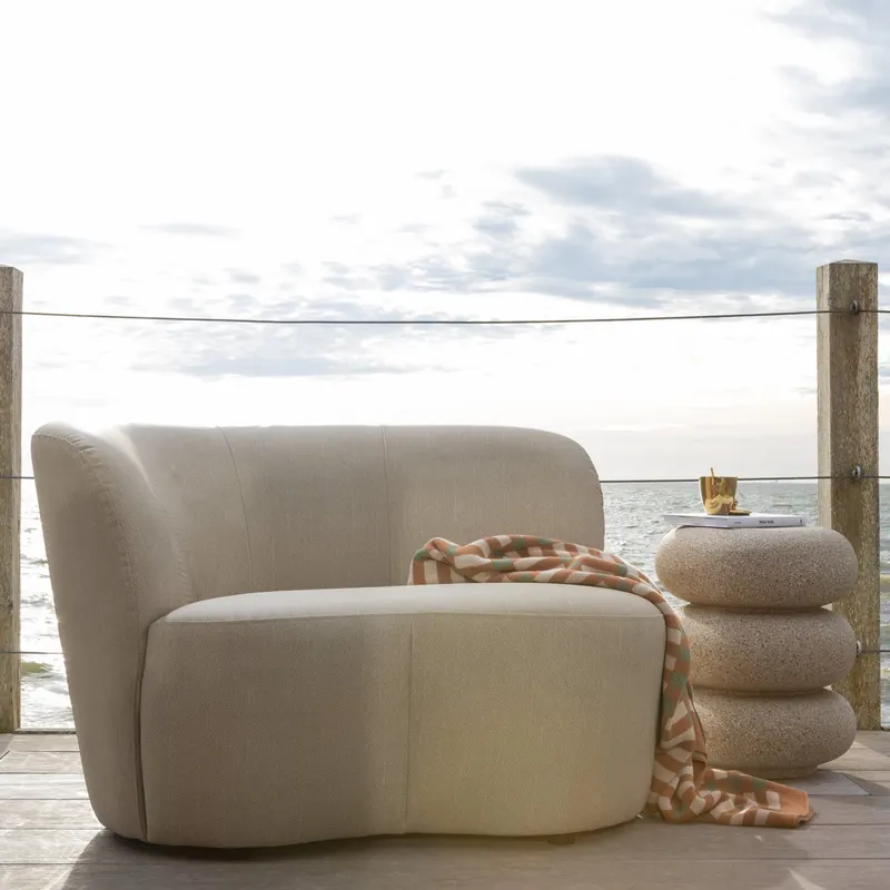 Laurel Beistelltisch, Beige, im Wohnraum, Ansicht 2
