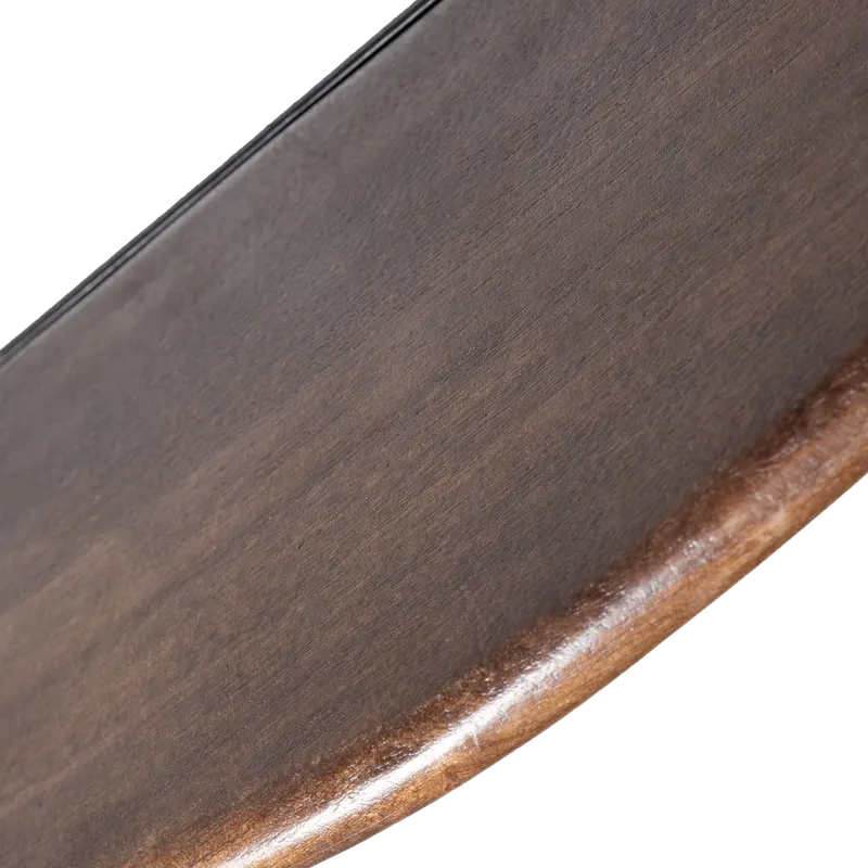 Layer Wandregal-Set aus Mangoholz, Walnuss, Detail, Ansicht 1