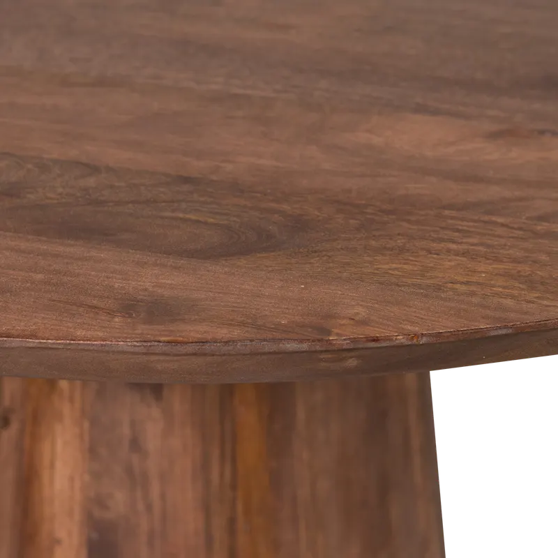 Limit Esstisch aus Mangoholz, Walnuss, Detail, Ansicht 1