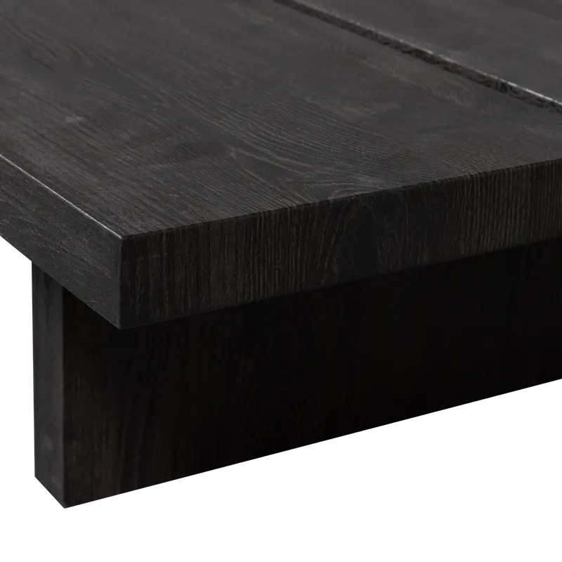 Lion Couchtisch aus MDF, 140 cm, Dunkelbraun, Detail, Ansicht 1