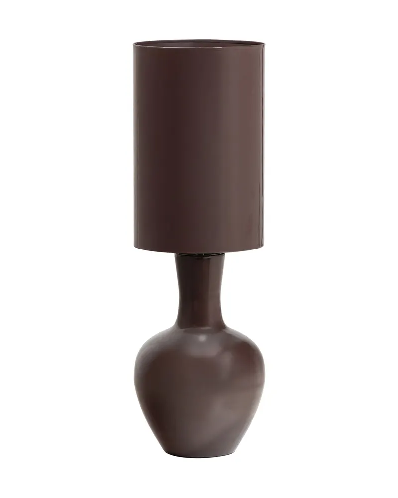 Loa Tischlampe aus Metall, Hellrosa