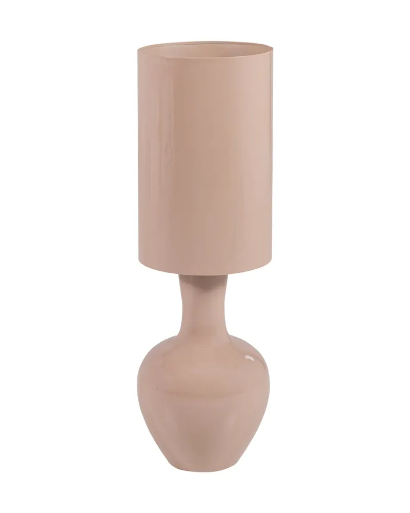 Loa Tischlampe aus Metall, Hellrosa