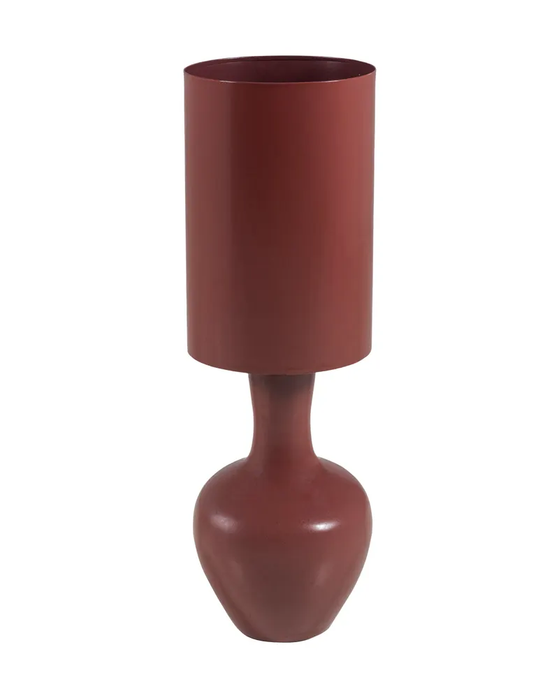 Loa Tischlampe aus Metall, Rot