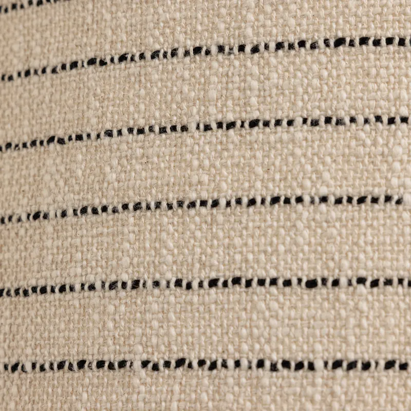 Loft Hängelampe mit Bouclé-Schirm, Natur mit Streifen, Detail, Ansicht 2