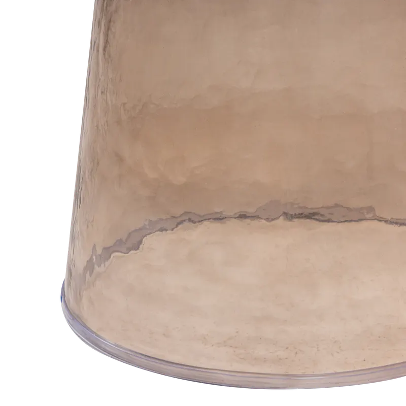 Loma Beistelltisch aus Glas, Braun, Detail, Ansicht 2