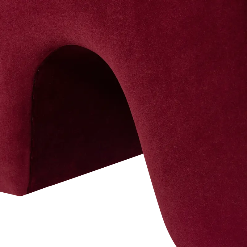 Lucen Hocker, Burgunderrot, Detail, Ansicht 2