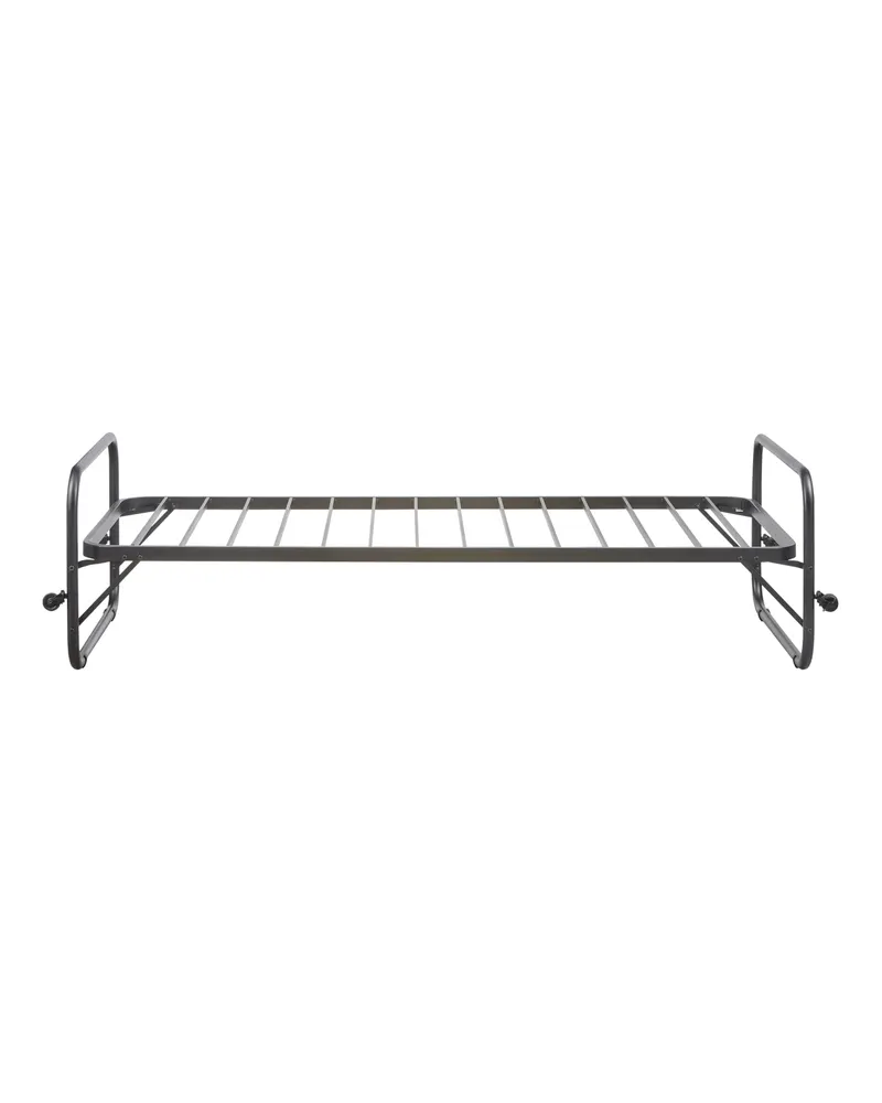 Lucy Rollbett aus Metall, Schwarz, 90 × 200 cm, Ansicht 2