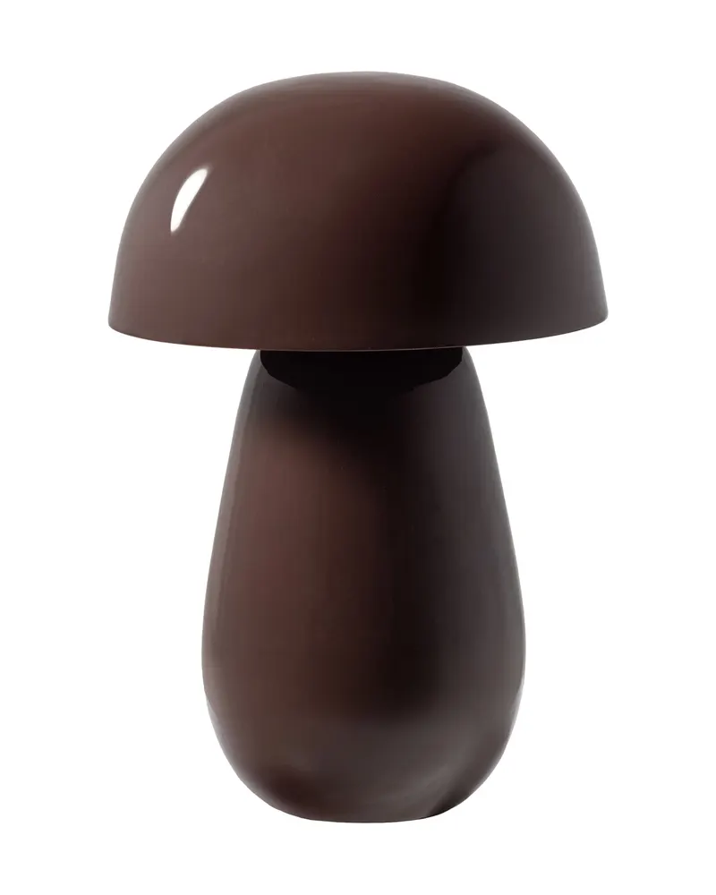 Lumor Tischlampe in Pilzform aus Metall, Rot