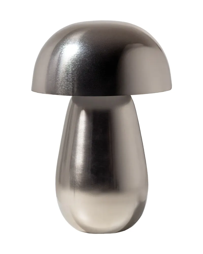 Lumor Tischlampe in Pilzform, Chrom