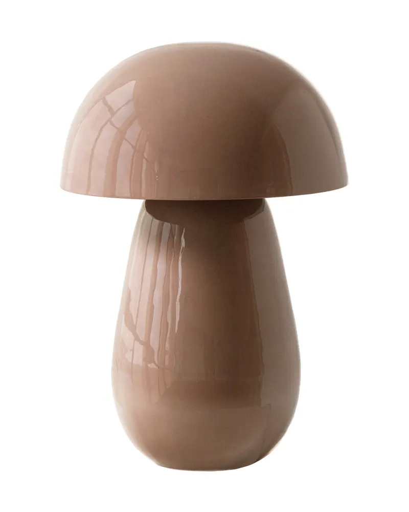 Lumor Tischlampe in Pilzform, Hellrosa