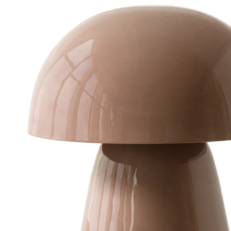 Lumor Tischlampe in Pilzform, Hellrosa, Detail