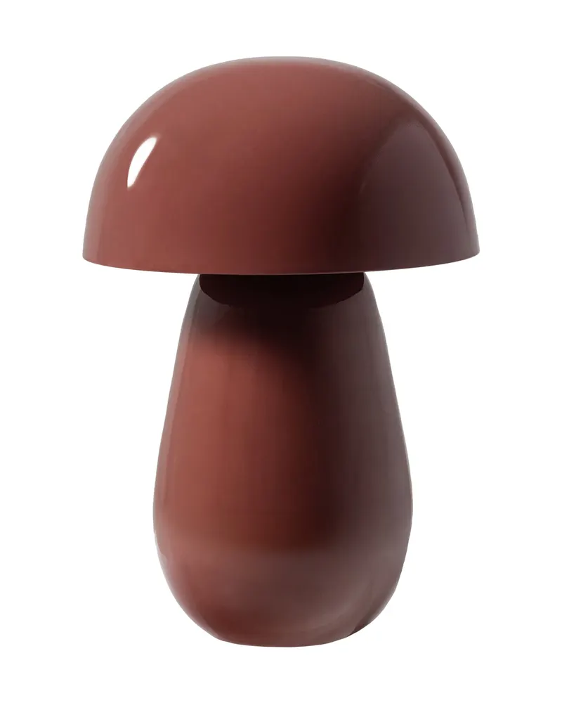 Lumor Tischlampe in Pilzform, Rot
