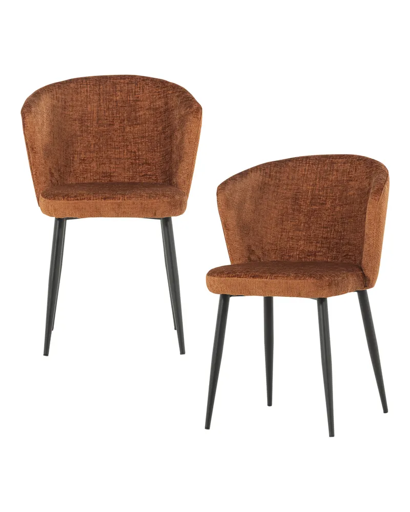 Luse Esszimmerstuhl im 2er-Set, Orange, Ansicht 1