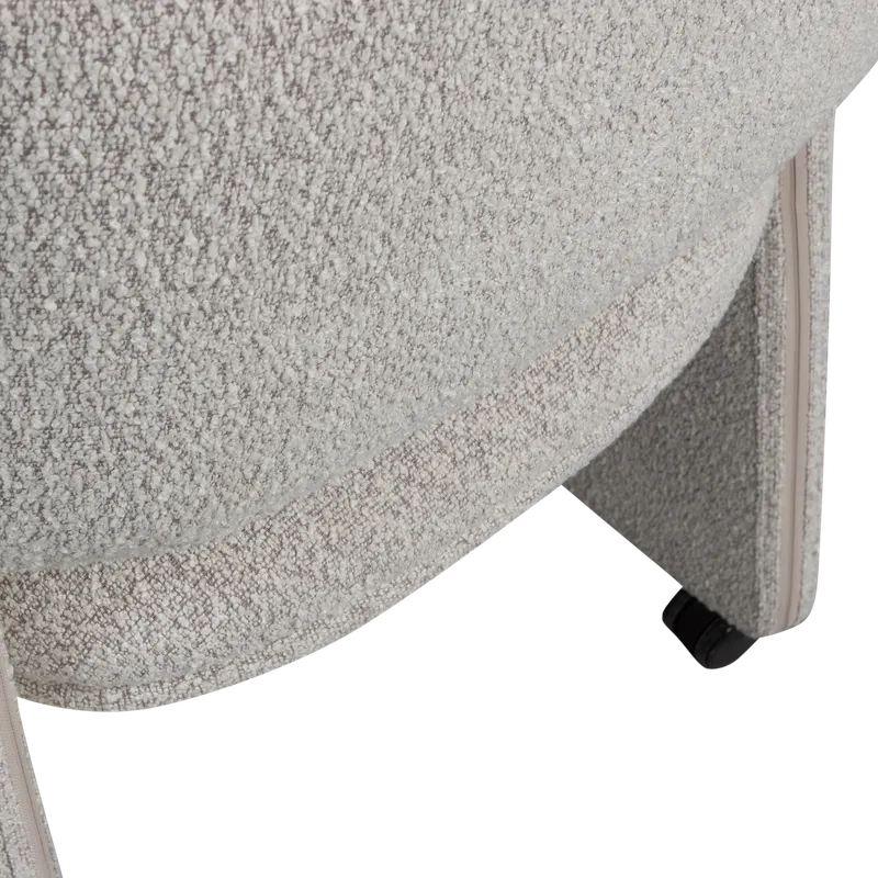 Lyric Esszimmerstuhl mit Rollen, Grau, Detail, Ansicht 1