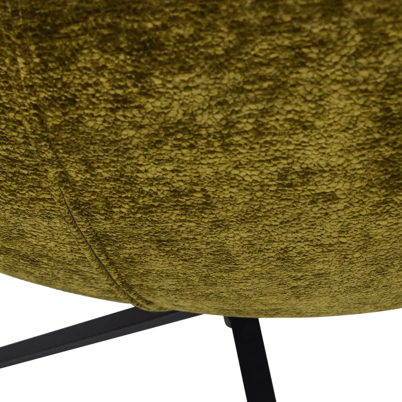 Maudi Drehsessel, Grün, Chenille, Detail, Ansicht 2