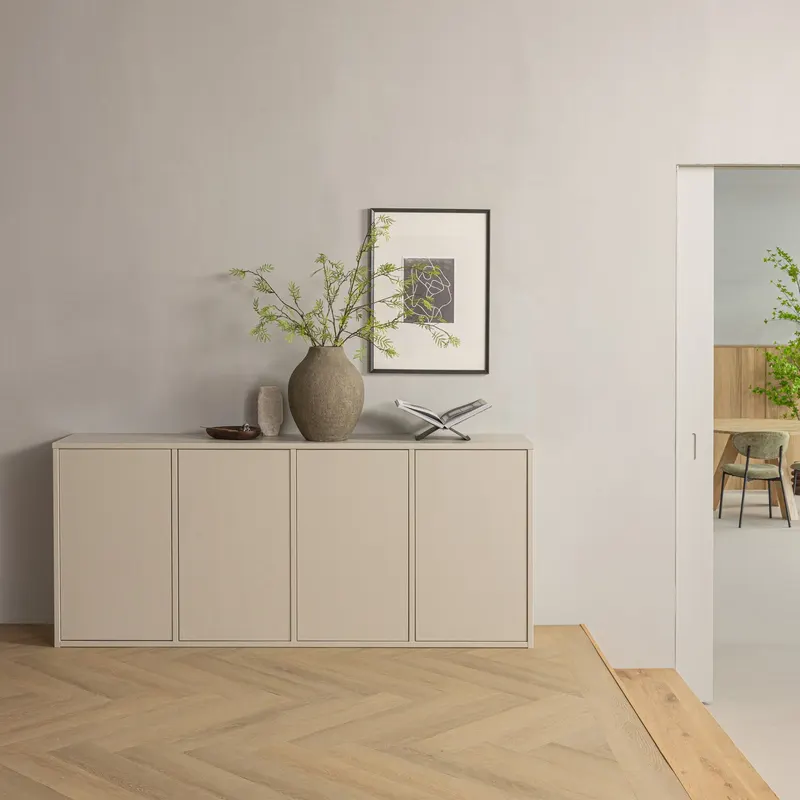 Merel Sideboard Dust, im Wohnraum, Ansicht 1