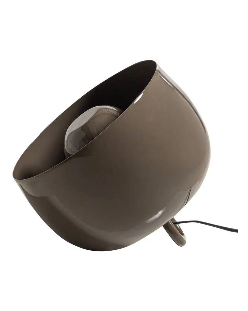 Mero Tischlampe mit runder Metallform, Mokkabraun, Ansicht 3