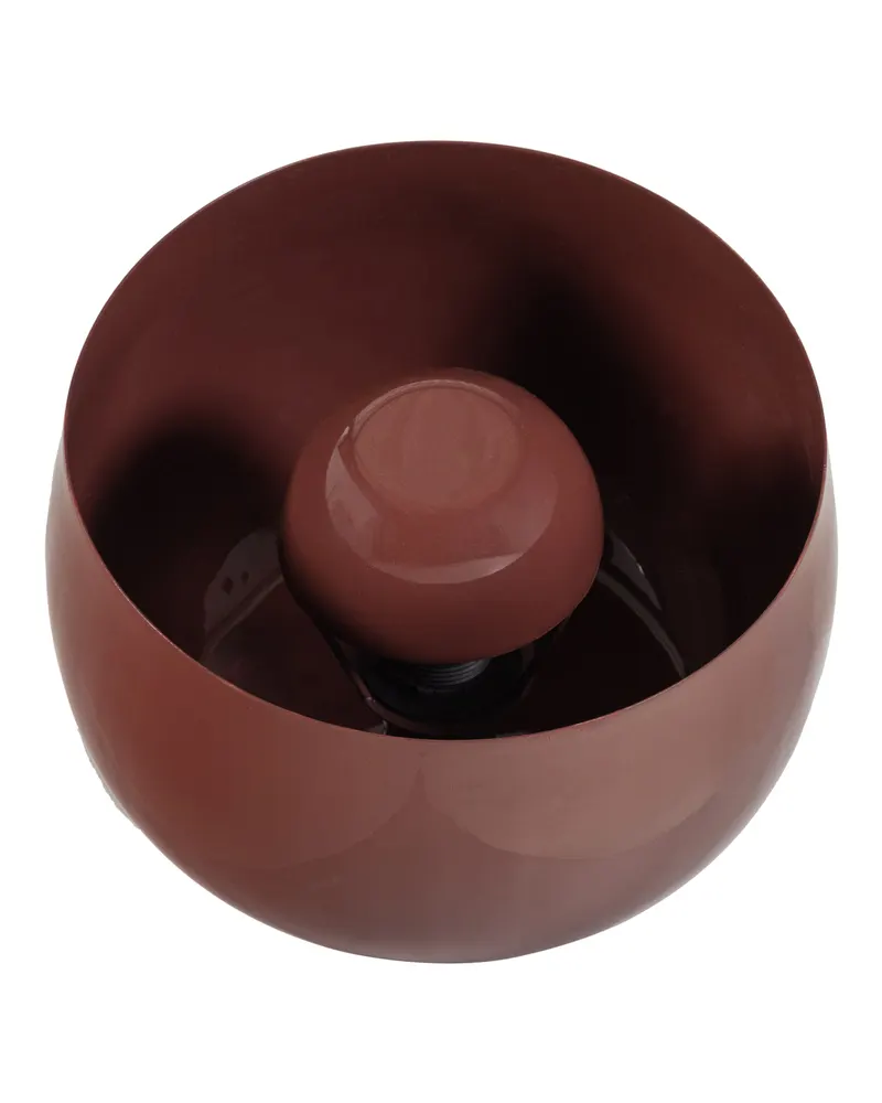 Mero Tischlampe mit runder Metallform, Rot, Ansicht 2