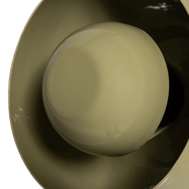 Mero Tischlampe aus Metall, Hellgrün, Detail, Ansicht 1