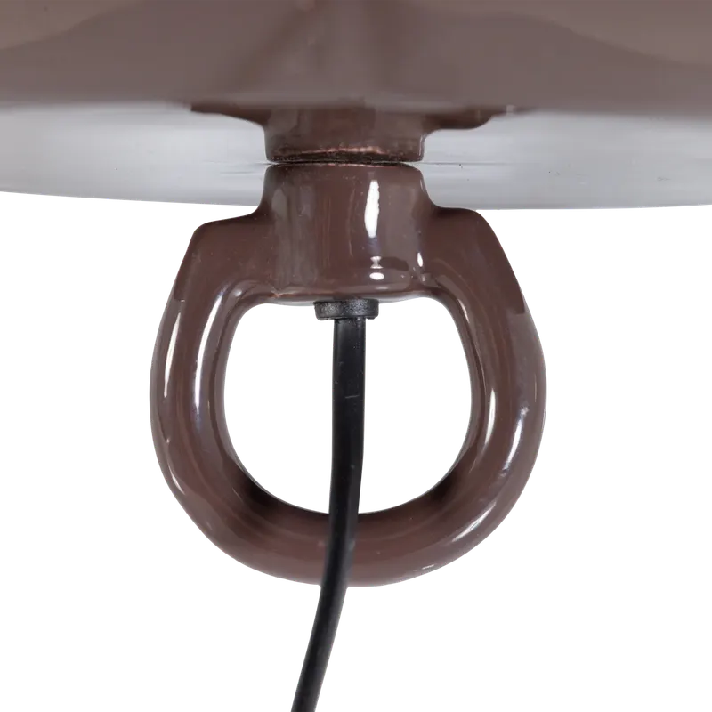 Mero Tischlampe aus Metall, Braun, Detail, Ansicht 2