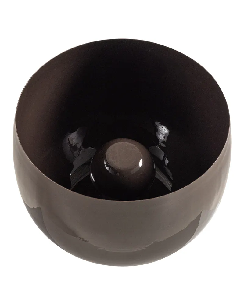 Mero Tischlampe aus Metall, Dunkelbraun, Ansicht 2