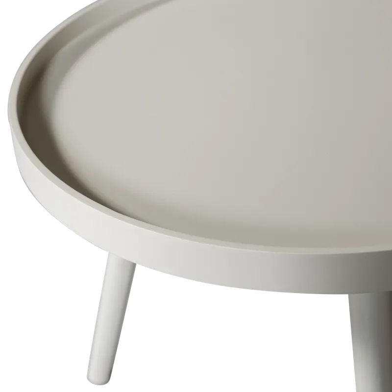 Mesa Beistelltisch mit erhöhtem Rand, Sand, Detail