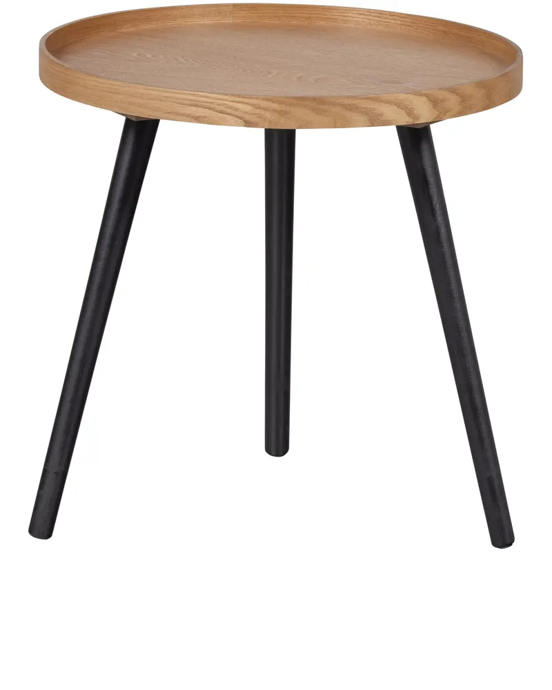 Mesa Beistelltisch mit erhöhtem Rand, Natur