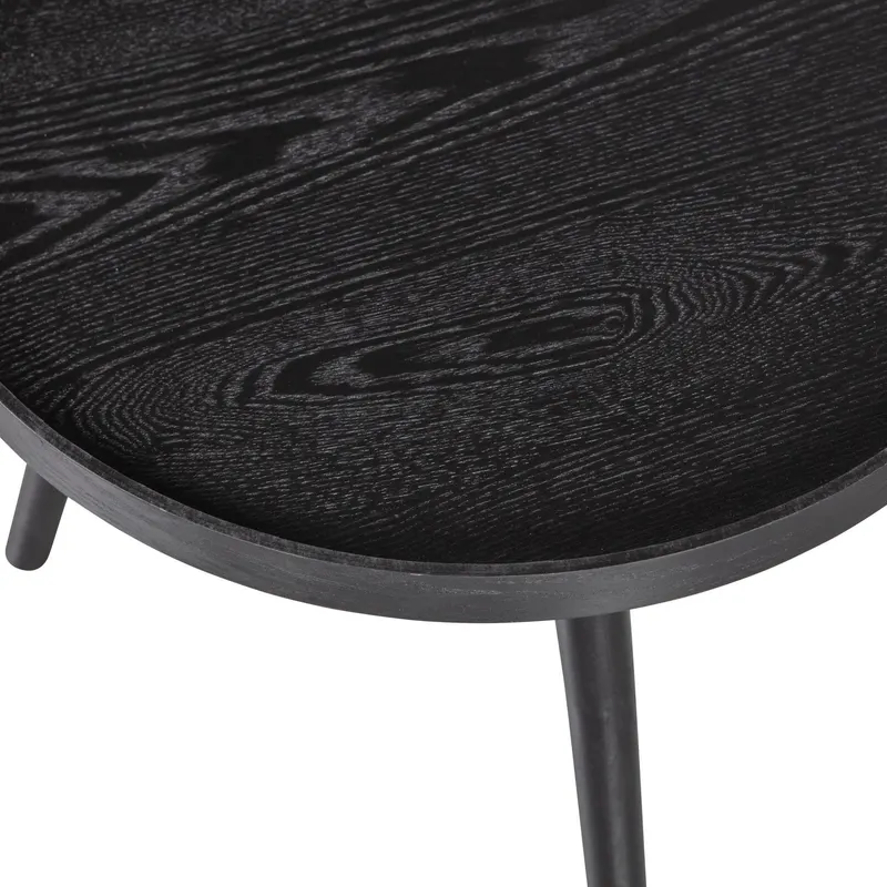 Mesa Beistelltisch mit erhöhtem Rand, Schwarz, Detail, Ansicht 1