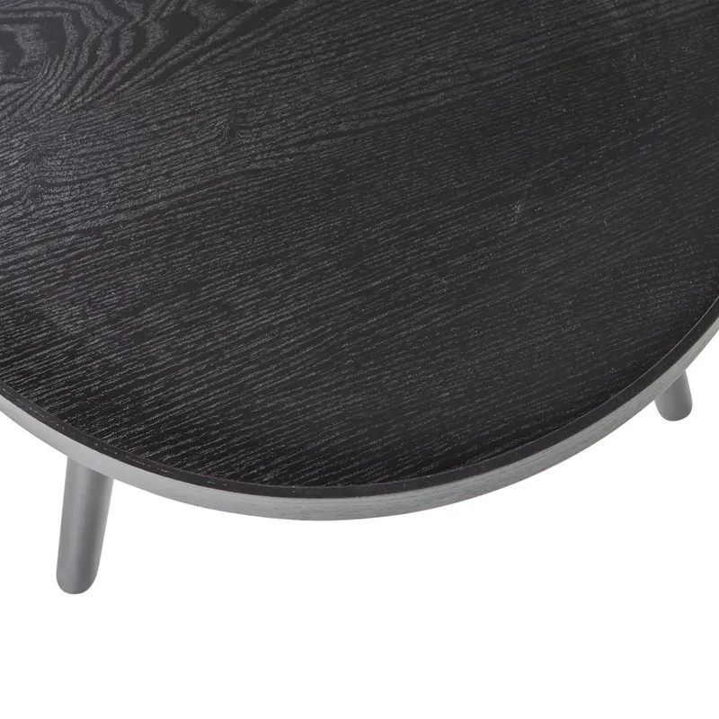 Mesa Beistelltisch mit erhöhtem Rand, Schwarz, Detail, Ansicht 2