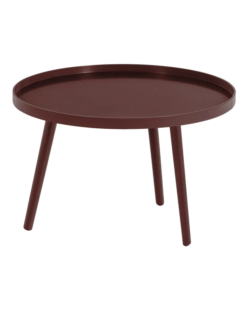 Mesa Beistelltisch mit 60 cm Durchmesser, Burgunderrot, Ansicht 1