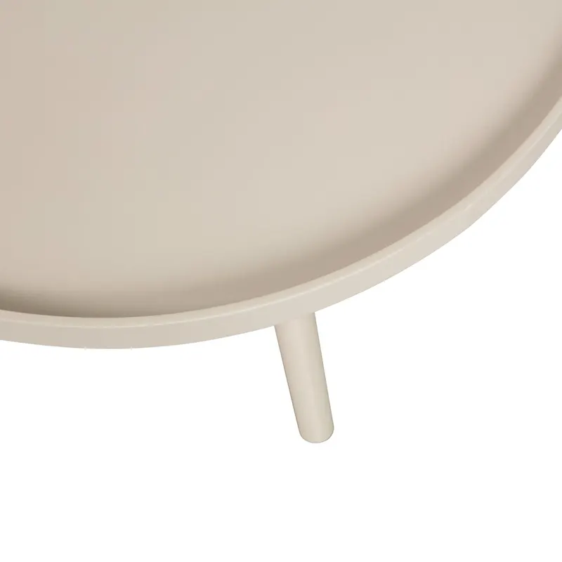 Mesa Beistelltisch mit erhöhtem Rand, Sand, Detail