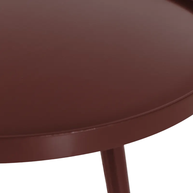 Mesa Beistelltisch, Burgunderrot, Detail