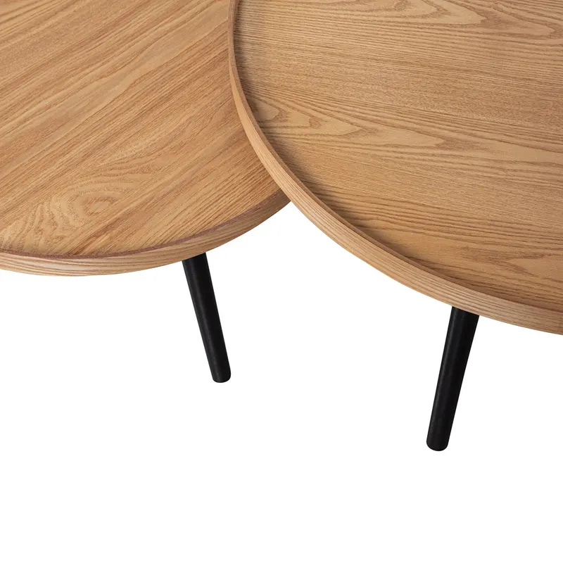Mesa Beistelltisch rund, Natur, Detail
