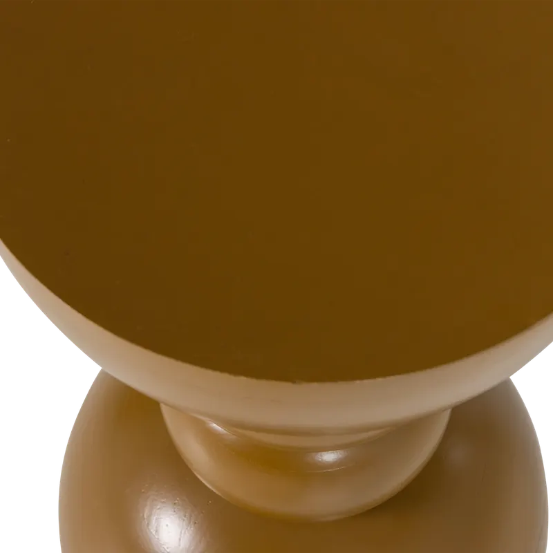 Miel Beistelltisch aus Mangoholz, Honiggelb, Detail