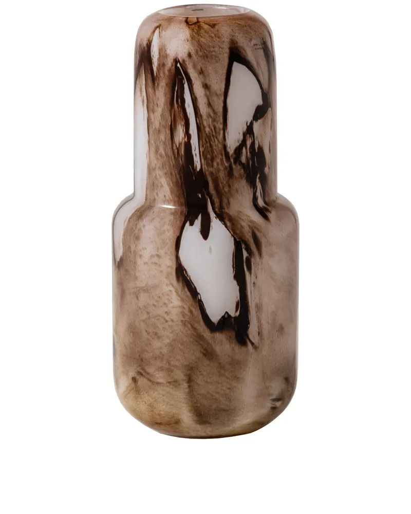 Monika Vase aus braunem Glas, Ansicht 2