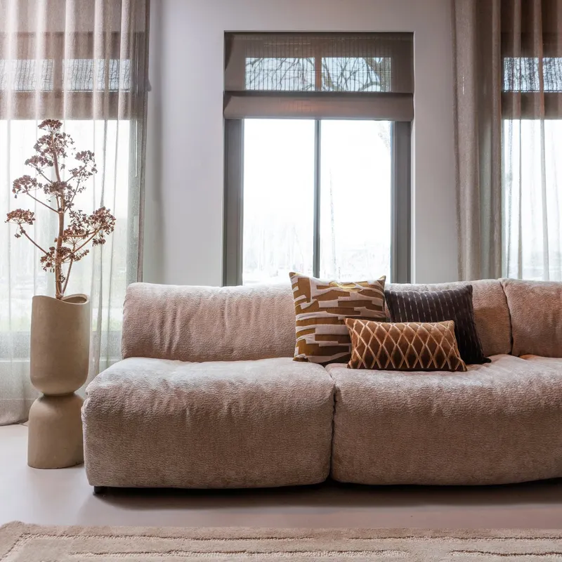 Mosi Pflanzenständer, Beige, im Wohnraum, Ansicht 1