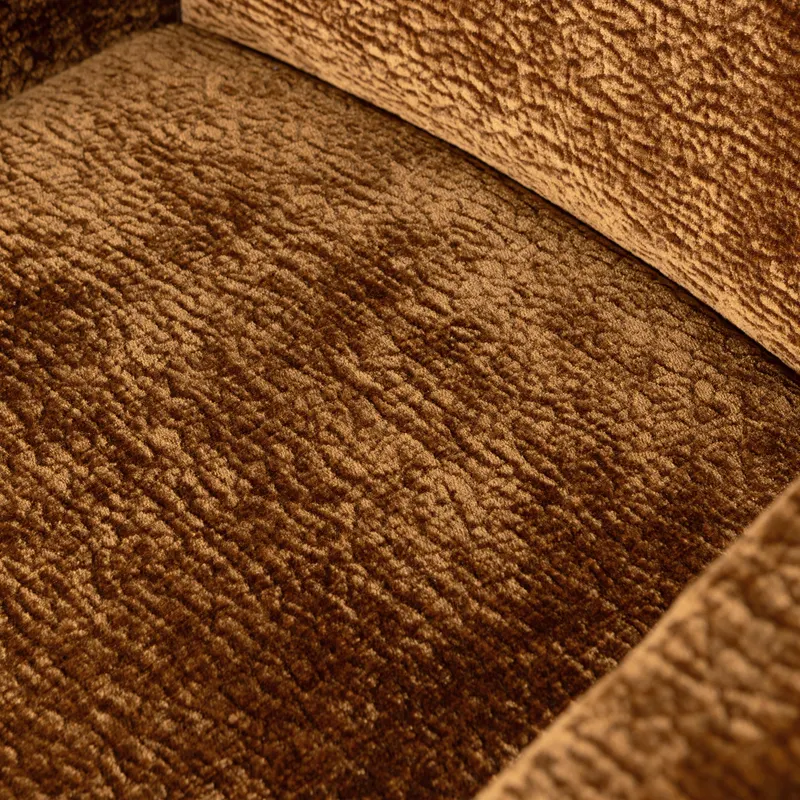 Mount Esszimmerstuhl mit Armlehnen, Mittelbraun, Chenille, Detail, Ansicht 1