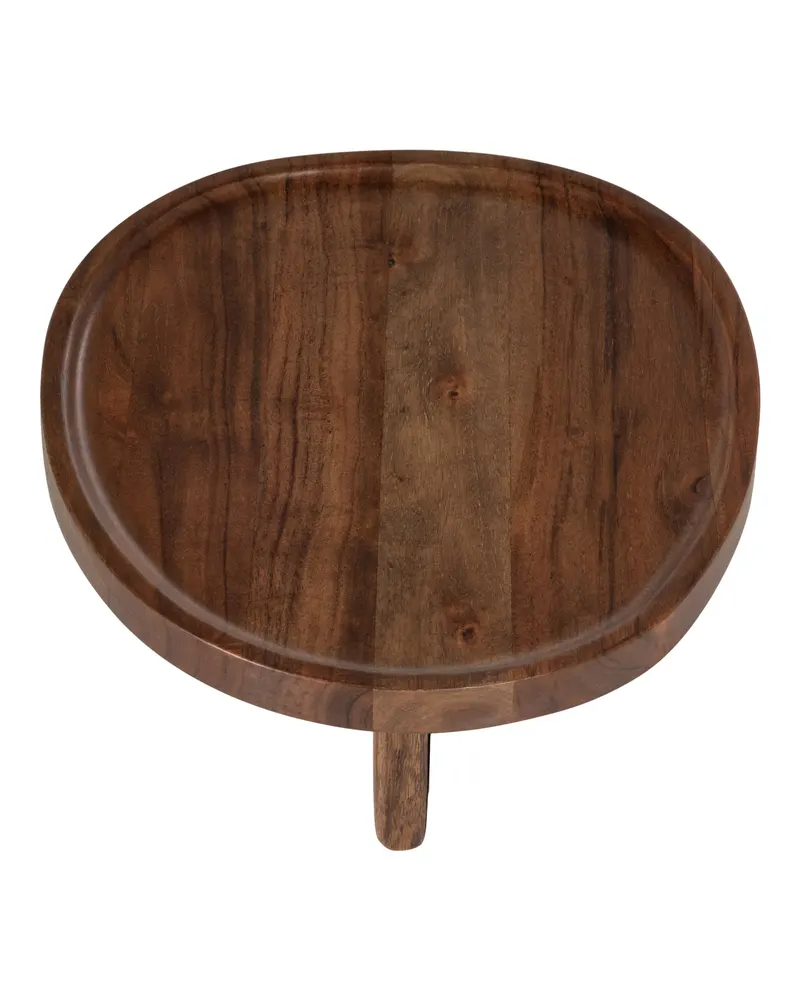 Naro Serviertablett aus Mangoholz, Braun, Ansicht 2
