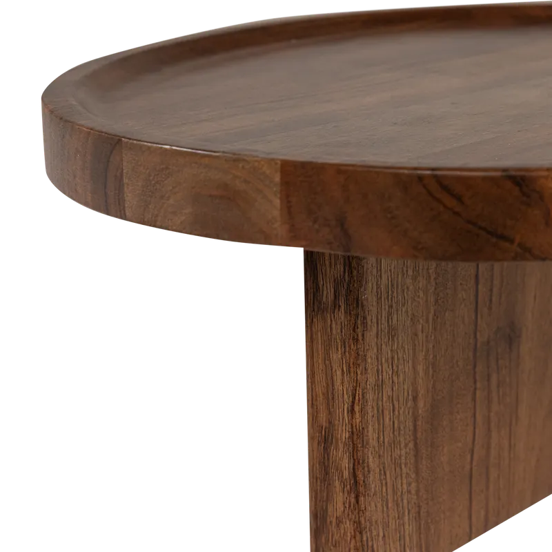 Naro Serviertablett aus Mangoholz, Braun, Detail, Ansicht 2