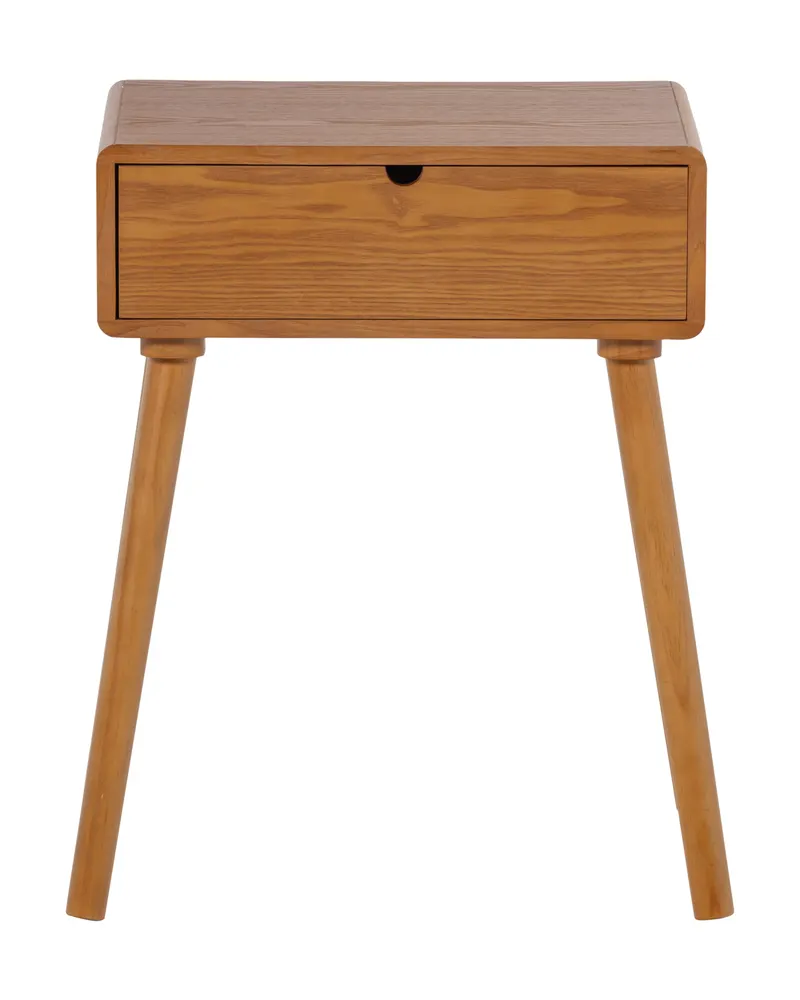 Nelo Nachttisch mit Schublade, Braun, Ansicht 2