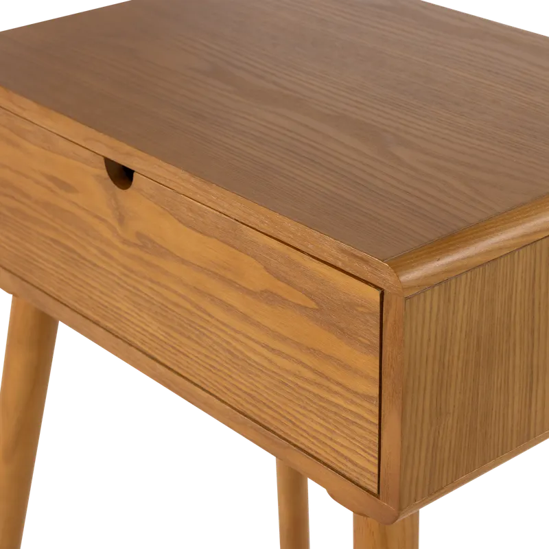 Nelo Nachttisch mit Schublade, Braun, Detail, Ansicht 1